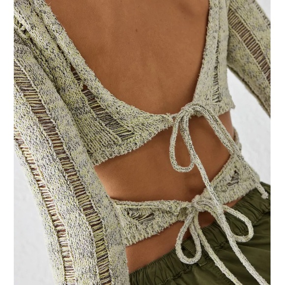 Urban outfitters tie back knit long sleeve - Picture 2 of 2